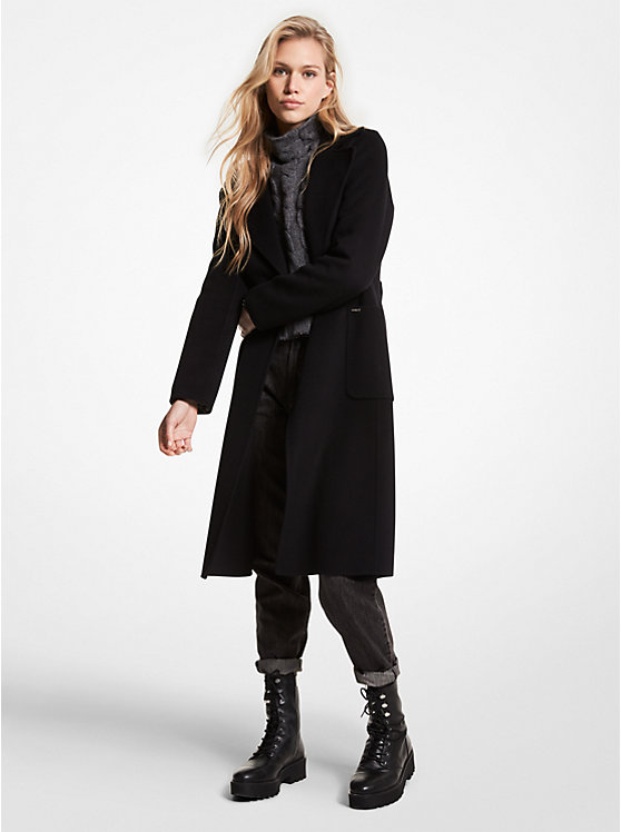 Wool Blend Wrap Coat | Michael Kors 77Q5159M22