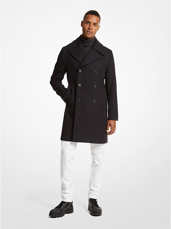 Wool Blend Double-Breasted Coat | Michael Kors CF1201W376