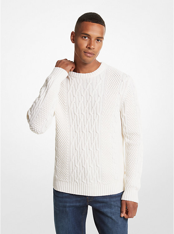 Cable Knit Sweater | Michael Kors CF3608J74X
