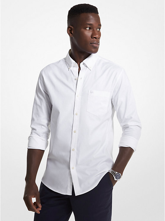 Slim-Fit Linen Shirt | Michael Kors CS3405S8LU