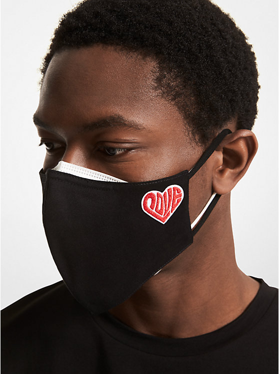 Watch Hunger Stop LOVE Organic Cotton Face Mask | Michael Kors MF100165HN