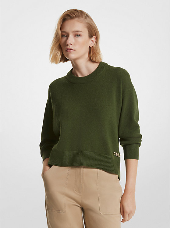 Wool and Cashmere Blend Sweater | Michael Kors MF260EO6V1