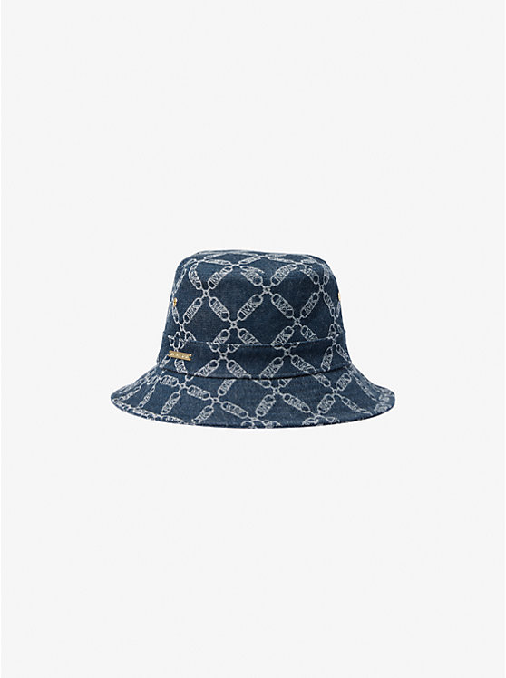 Empire Logo Jacquard Denim Bucket Hat | Michael Kors MF300019NJ
