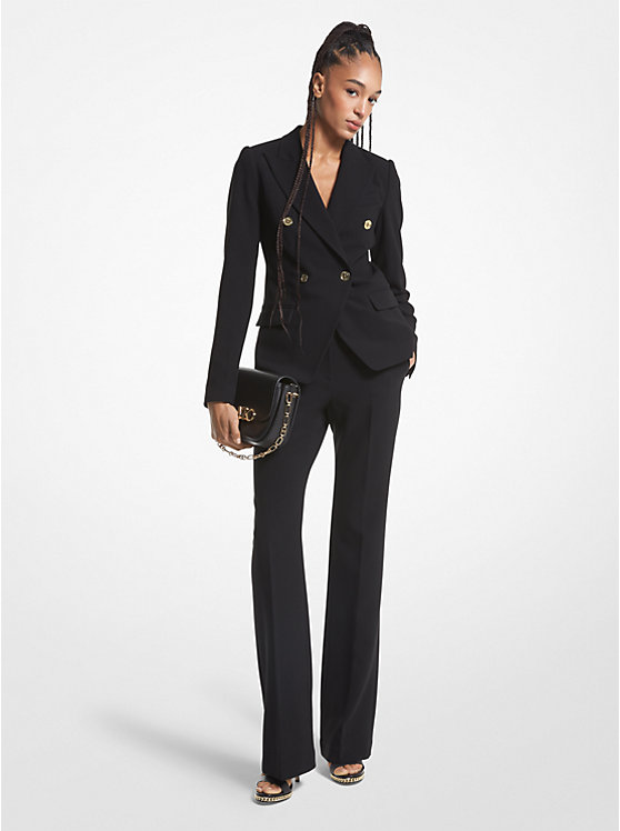 Crepe Double-Breasted Blazer | Michael Kors MF3106EENX