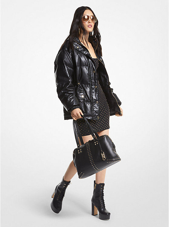 Quilted Coated Puffer Jacket | Michael Kors MF320C35TR