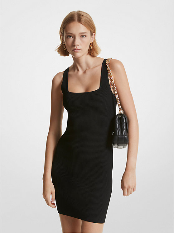 Ribbed Stretch Knit Tank Dress | Michael Kors MF381Q233D