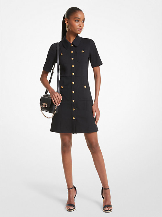 Stretch Ponte Shirtdress | Michael Kors MF381QX1WL