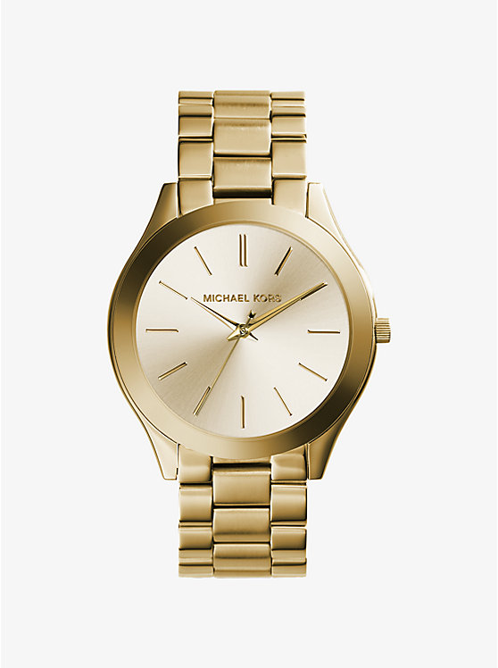 Slim Runway Gold-Tone Stainless Steel Watch | Michael Kors MK3179