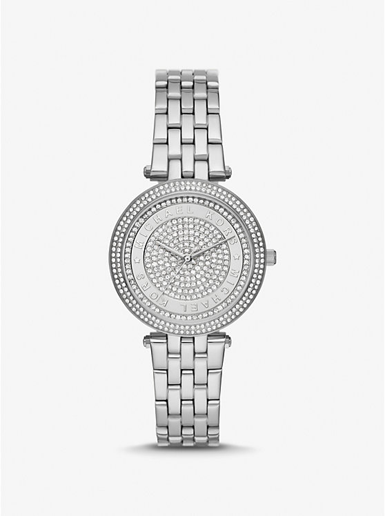 Mini Darci Pavé Silver-Tone Watch | Michael Kors MK4591