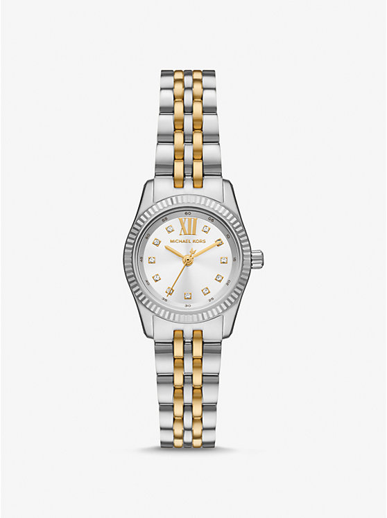 Petite Lexington Pavé Two-Tone Watch | Michael Kors MK4740