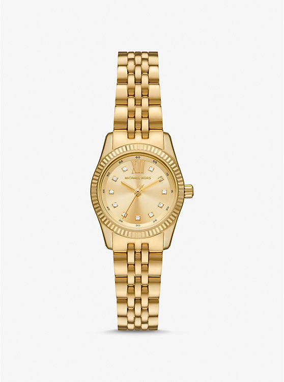 Petite Lexington Pavé Gold-Tone Watch | Michael Kors MK4741