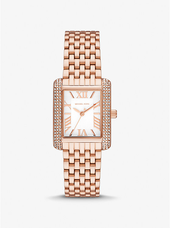 Petite Emery Pavé Rose Gold-Tone Watch | Michael Kors MK4743