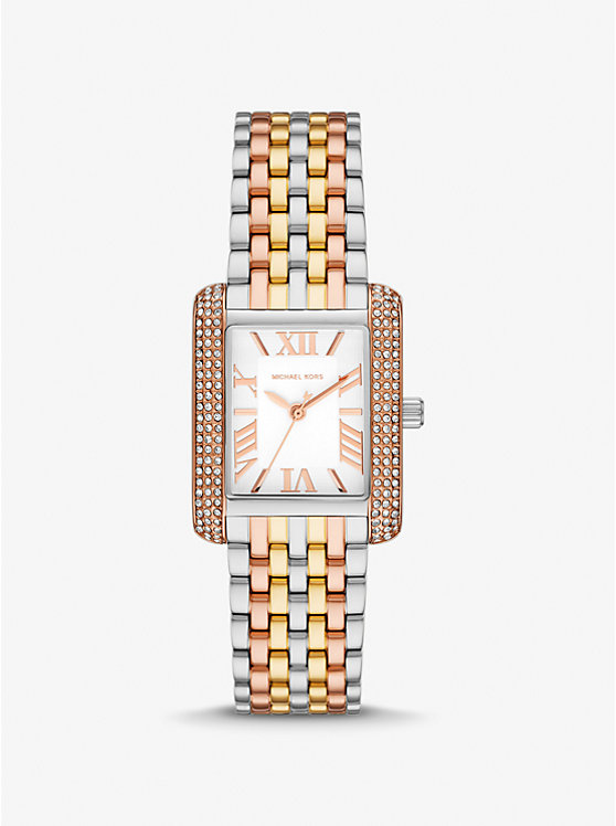 Petite Emery Pavé Tri-Tone Watch | Michael Kors MK4744