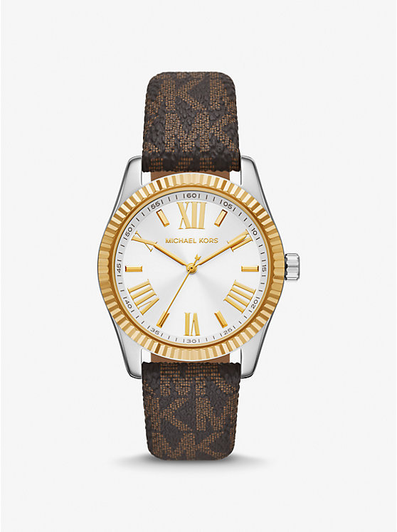 Lexington Two-Tone and Signature Logo Watch | Michael Kors MK4745