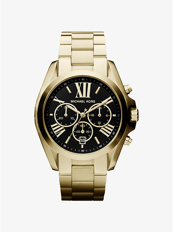 Oversized Bradshaw Gold-Tone Watch | Michael Kors MK5739