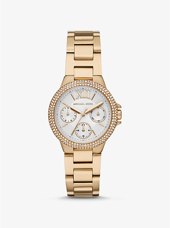 Mini Camille Pavé Gold-Tone Watch | Michael Kors MK6844