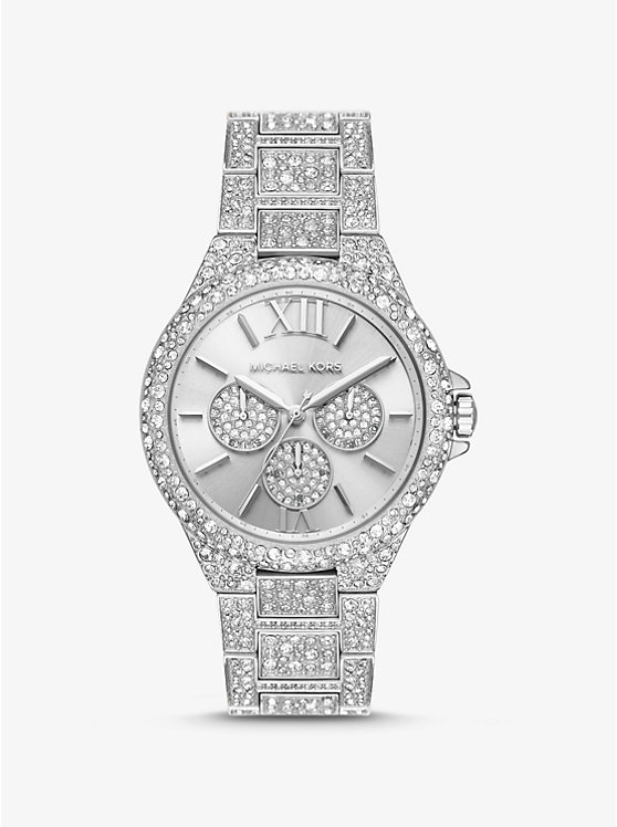 Oversized Camille Pavé Silver-Tone Watch | Michael Kors MK6957
