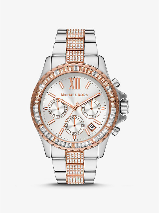 Oversized Everest Pavé Two-Tone Watch | Michael Kors MK6975