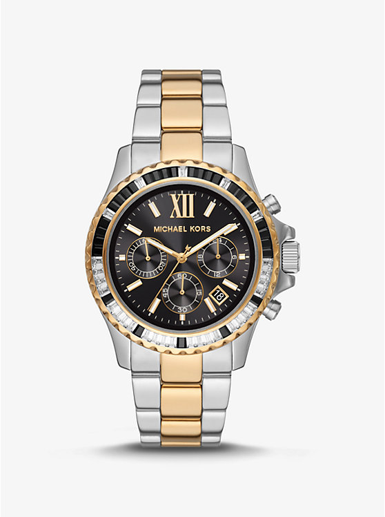 Oversized Everest Pavé Two-Tone Watch | Michael Kors MK7209