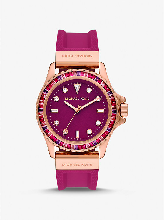 Oversized Everest Pavé Rose Gold-Tone Watch | Michael Kors MK7441