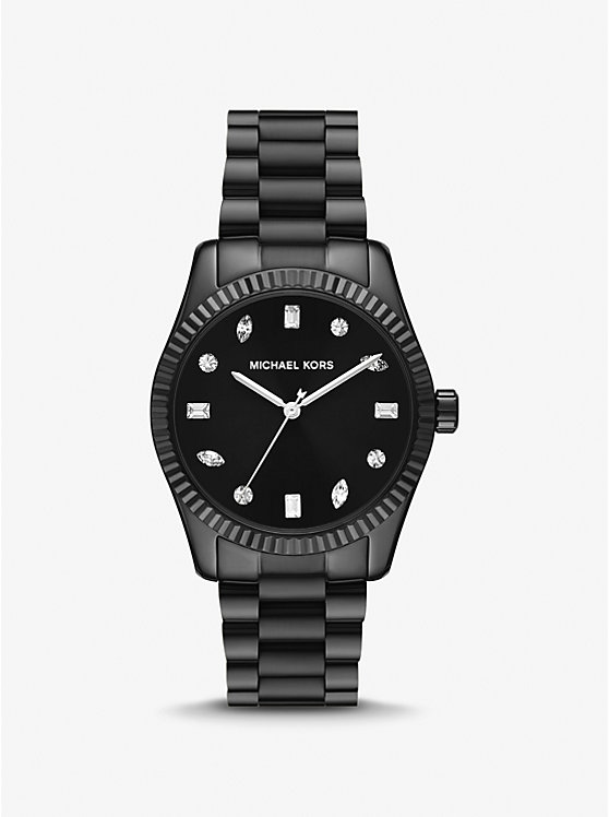 Lexington Pavé Black-Tone Watch | Michael Kors MK7442