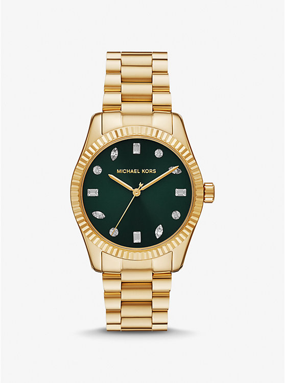 Lexington Pavé Gold-Tone Watch | Michael Kors MK7449