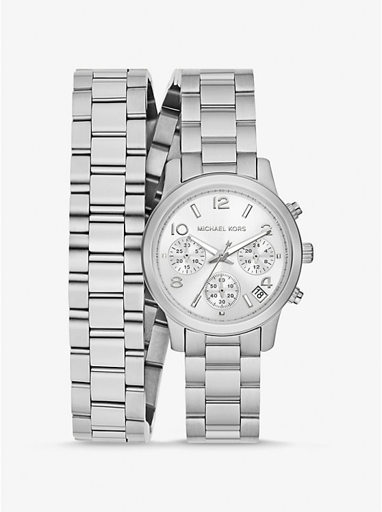 Runway Silver-Tone Wrap Watch | Michael Kors MK7454