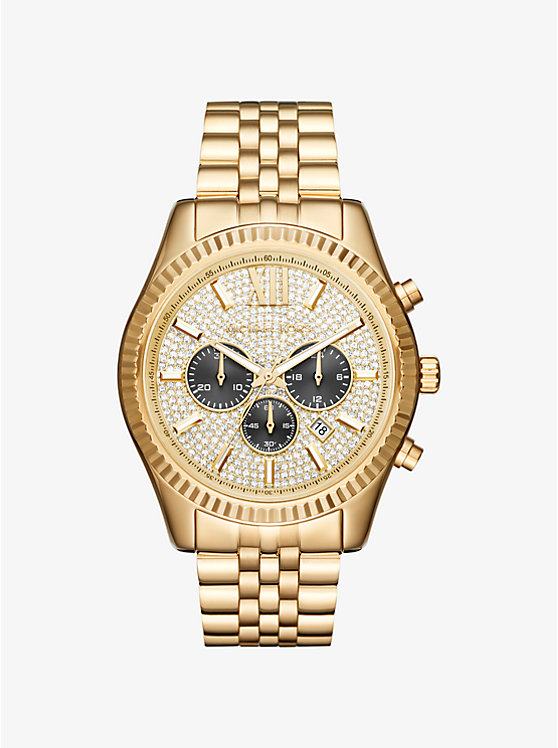 Oversized Lexington Gold-Tone Watch | Michael Kors MK8494