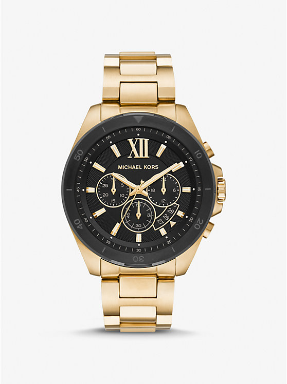 Oversized Brecken Gold-Tone Watch | Michael Kors MK8848