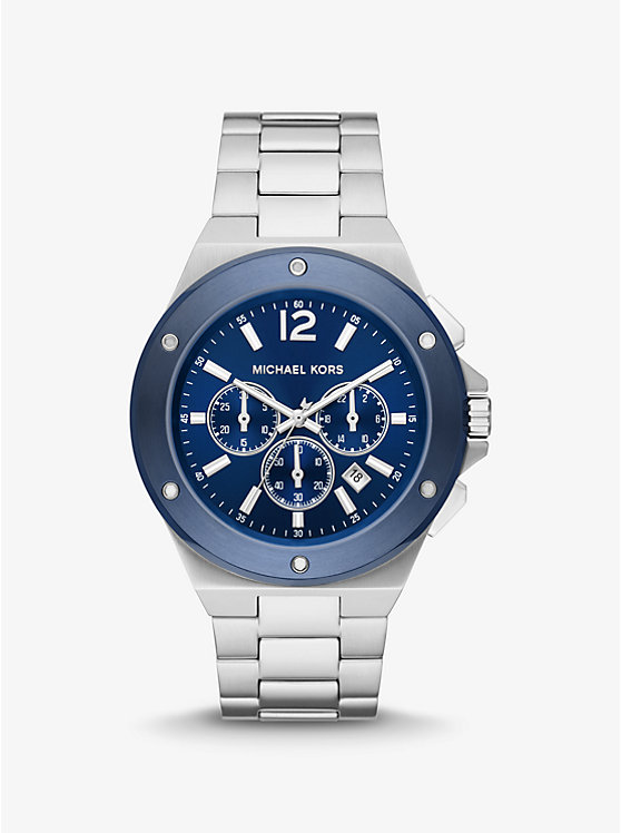 Oversized Lennox Silver-Tone Watch | Michael Kors MK8938