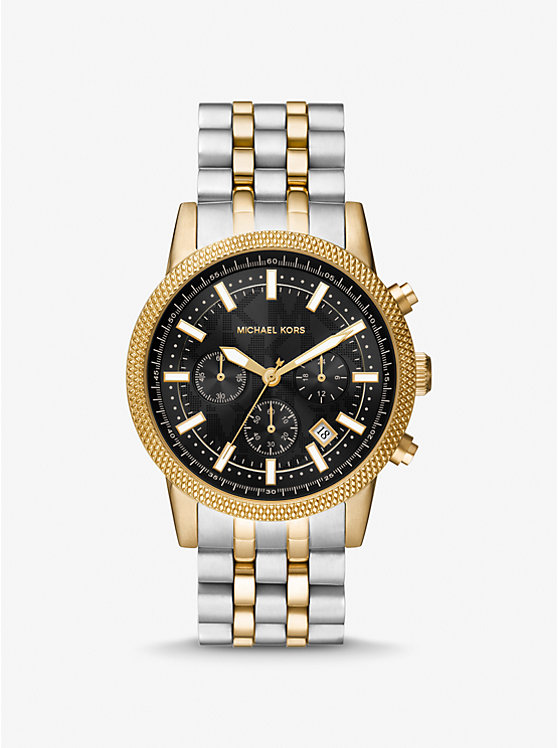 Oversized Hutton Two-Tone Watch | Michael Kors MK8954