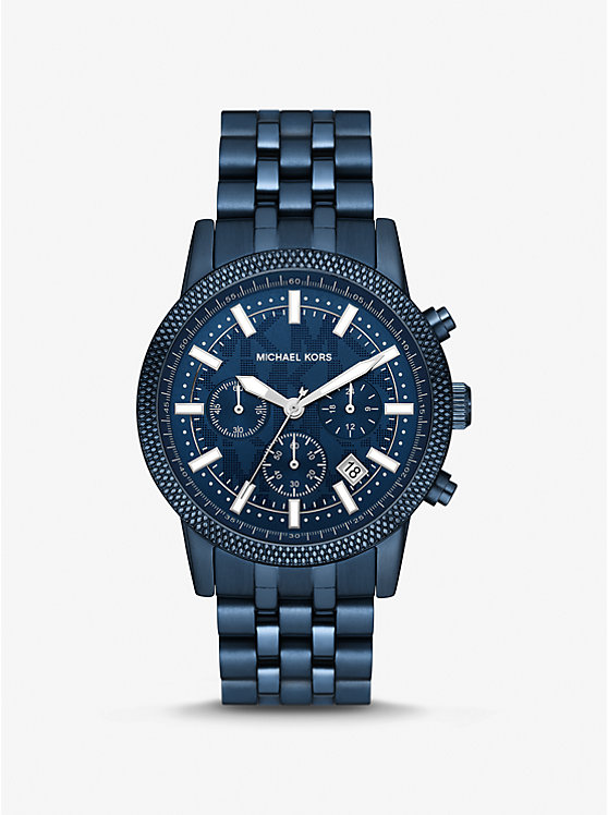 Oversized Hutton Navy-Tone Watch | Michael Kors MK9088