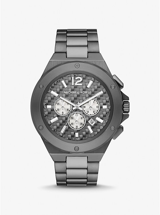 Oversized Lennox Gunmetal Watch | Michael Kors MK9102