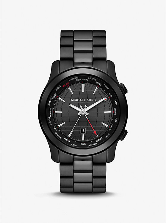 Oversized Runway Black-Tone Watch | Michael Kors MK9110