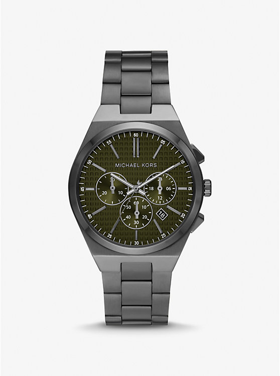 Oversized Lennox Gunmetal Watch | Michael Kors MK9118