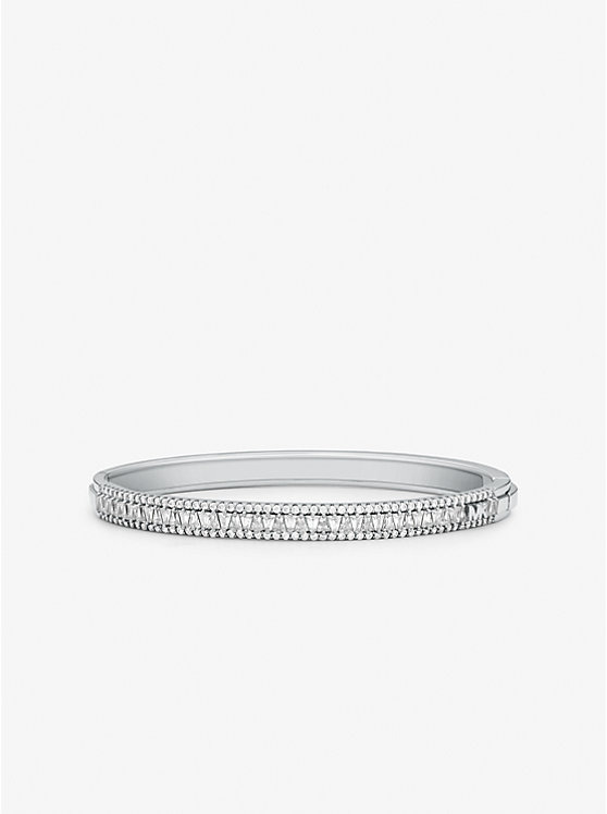 Precious Metal-Plated Sterling Silver Pavé Bangle | Michael Kors MKC1636AN