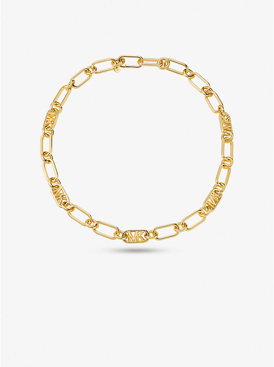 Precious Metal-Plated Brass Chain Link Necklace | Michael Kors MKJ8052