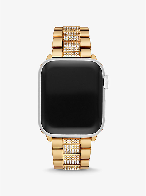 Pavé Gold-Tone Strap For Apple Watch? | Michael Kors MKS8021