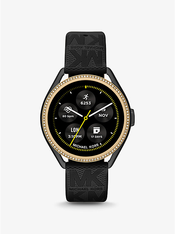 Michael Kors Access Gen 5E MKGO Two-Tone and Logo Rubber Smartwatch | Michael Kors MKT5118V