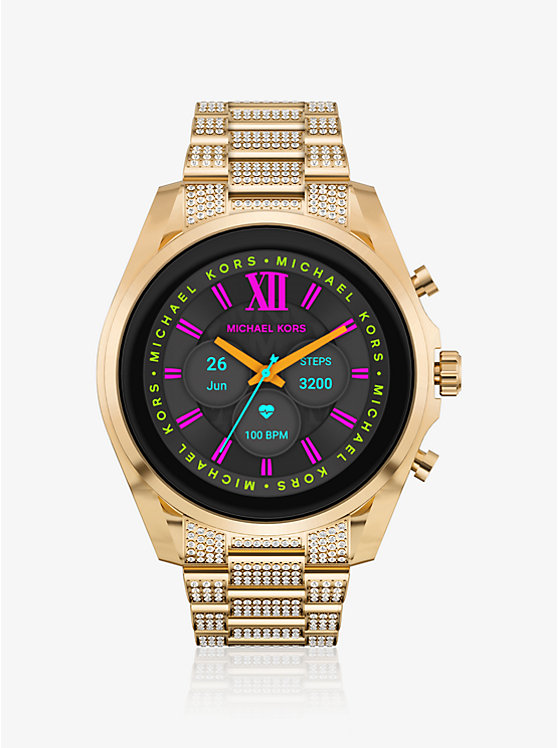 Gen 6 Bradshaw Pavé Gold-Tone Smartwatch | Michael Kors MKT5136V