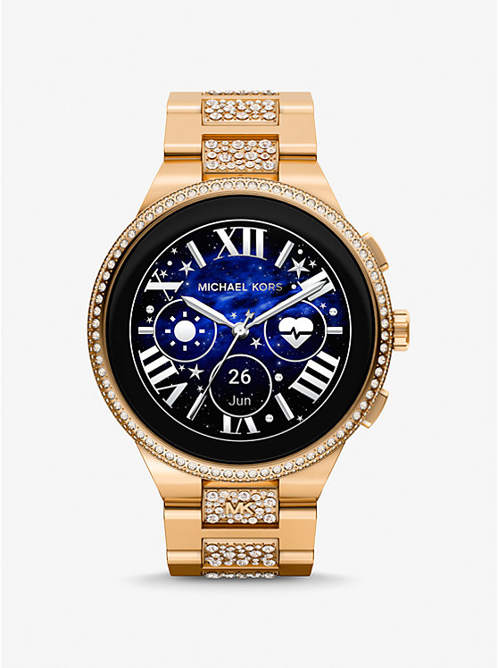 Gen 6 Camille Pavé Gold-Tone Smartwatch | Michael Kors MKT5146V