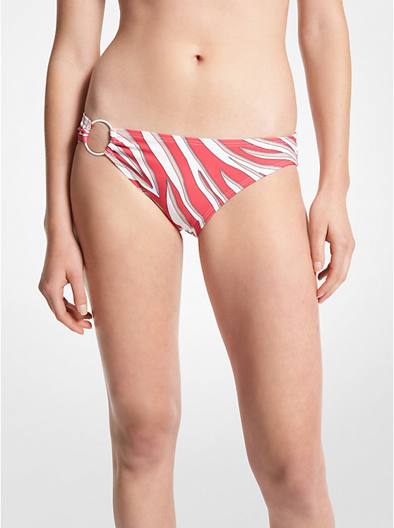 Zebra Print Bikini Bottom | Michael Kors MM1B681
