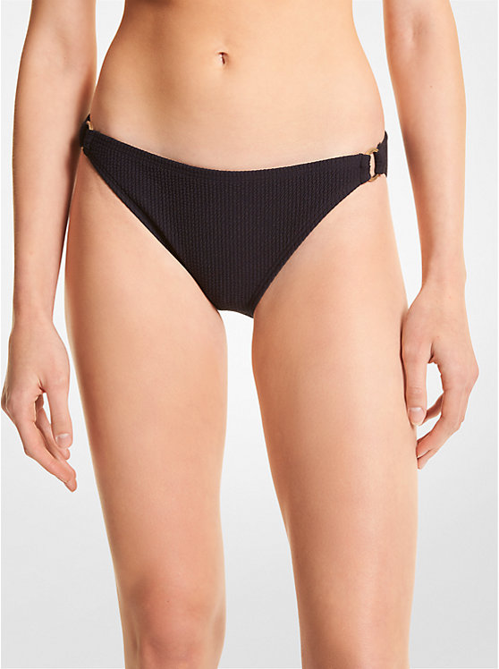 Textured Stretch Bikini Bottom | Michael Kors MM1W429