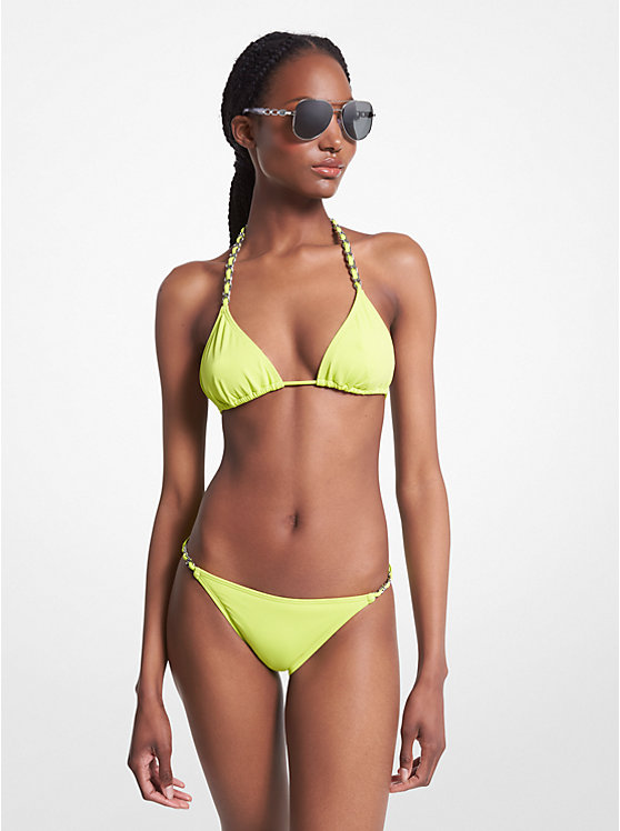 Embellished Triangle Bikini Top | Michael Kors MM3P039