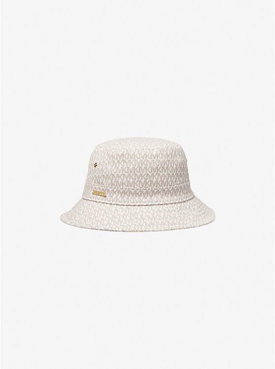 Logo Print Organic Cotton Blend Bucket Hat | Michael Kors MS200015TG