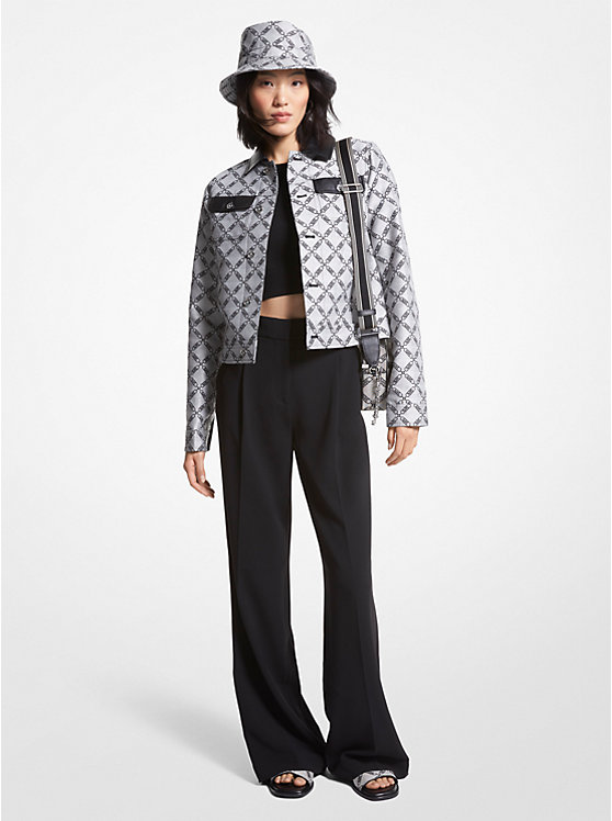 Empire Logo Jacquard Jacket | Michael Kors MS3105L90S