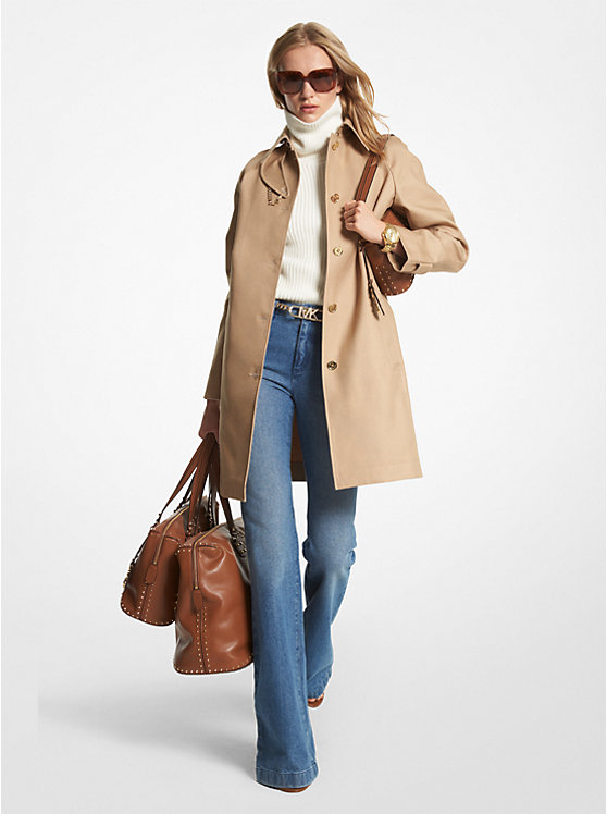 Cotton Belted Trench Coat | Michael Kors MS320ARDTY